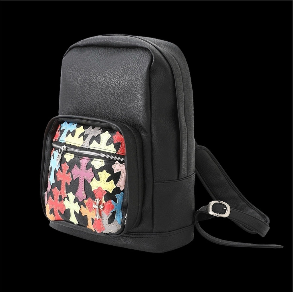 1-1 CHROME HEARTS MULTICOLOR CROSS PATCH BACKPACK