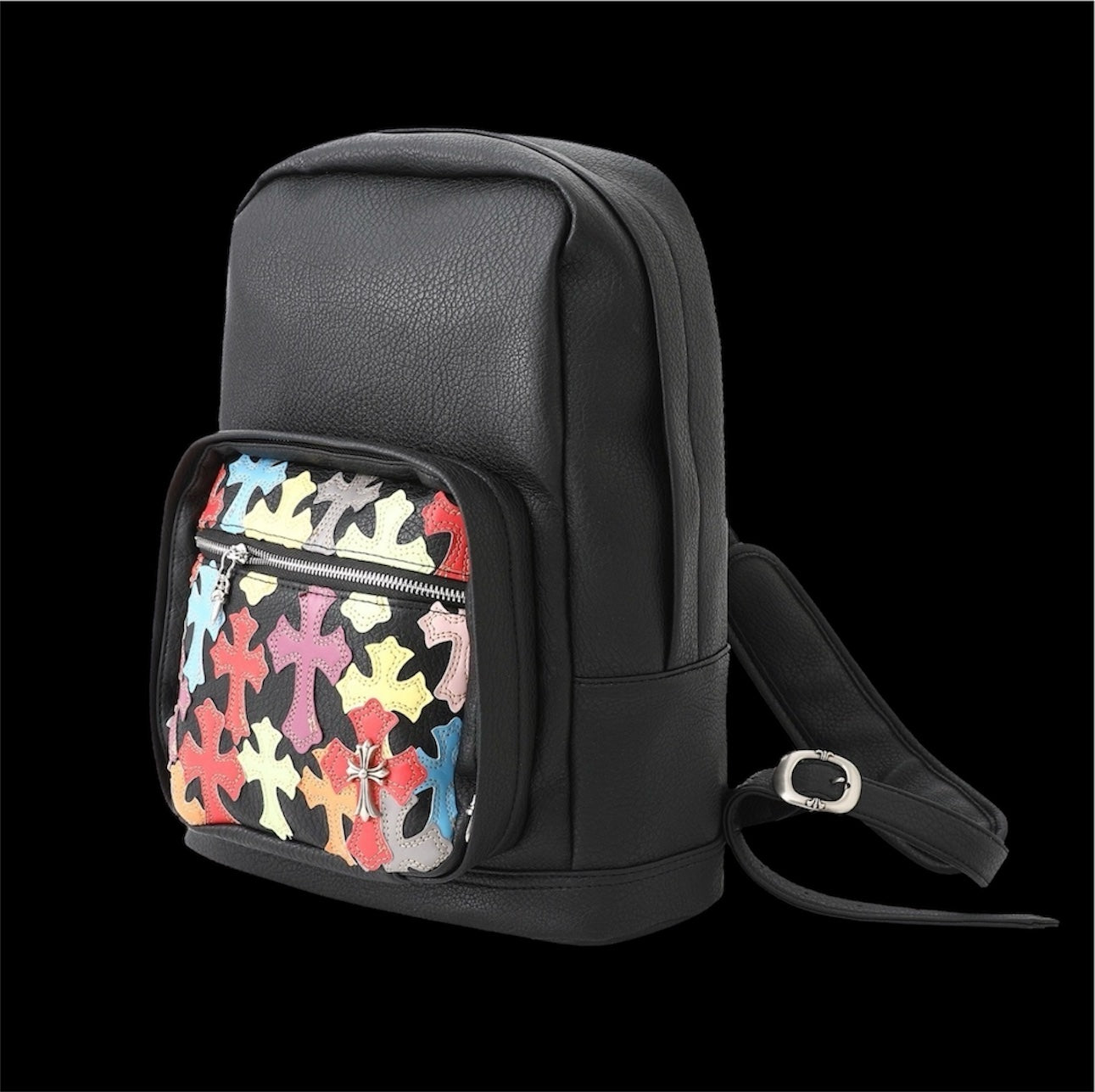 1-1 CHROME HEARTS MULTICOLOR CROSS PATCH BACKPACK